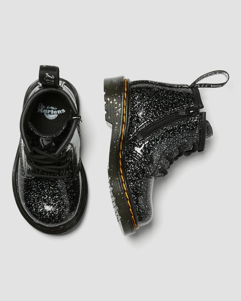 Dr Martens Infant 1460 Glitter Ankle Fritidsstøvler Børn Sort | DK 657YXF